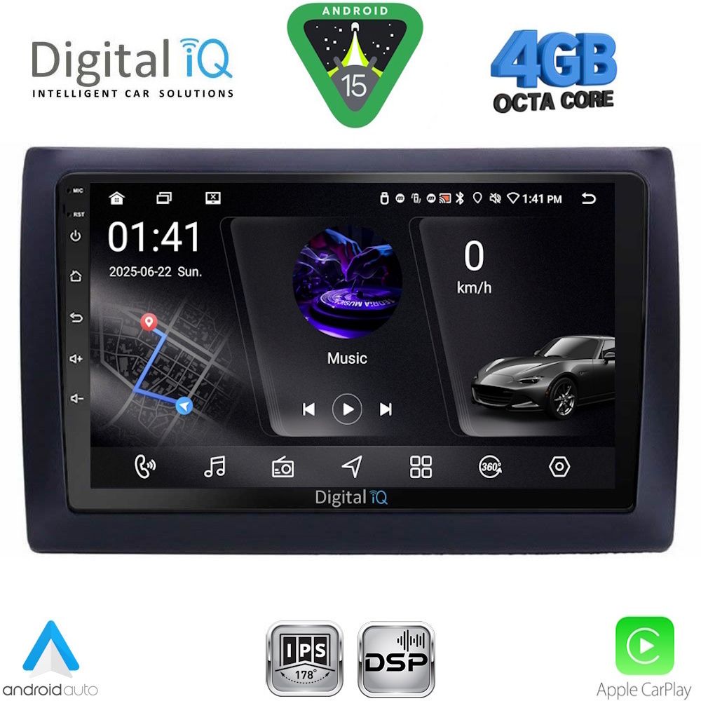 RSG6145_15 DIGITAL IQ RSG 6145_CPA (9inc) MULTIMEDIA TABLET for FIAT STILO mod. 2001-2007 - Image 1