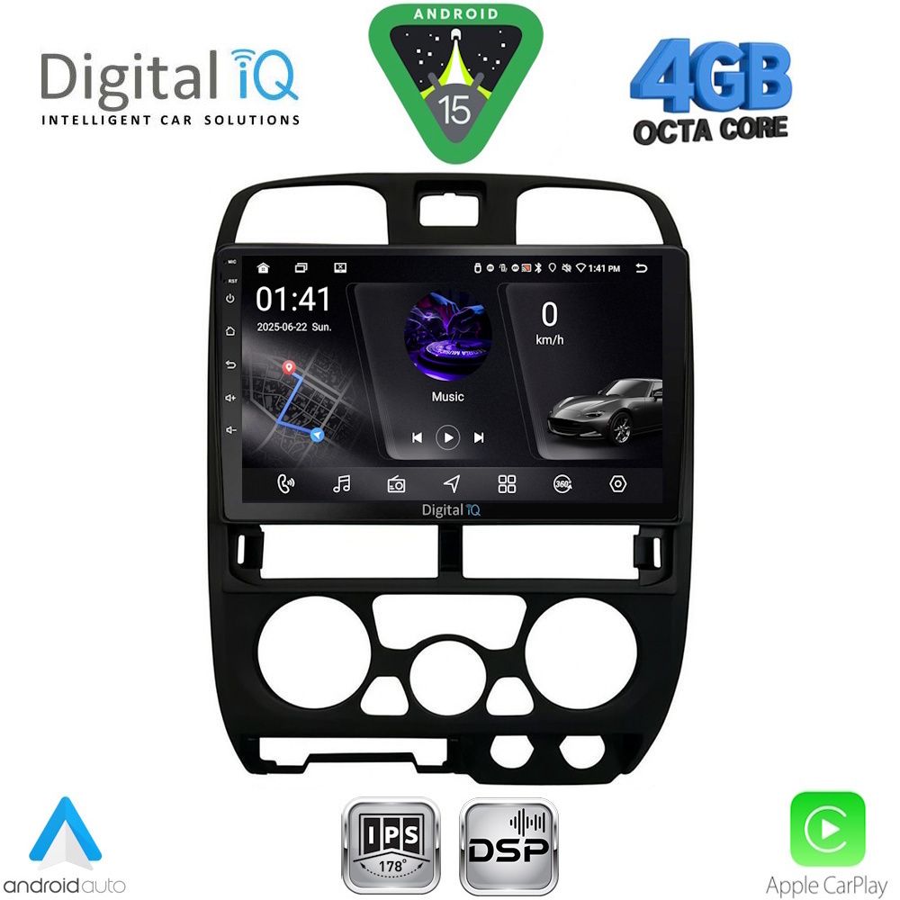 RSG6253BL_15 DIGITAL IQ RSG 6253BL_CPA (9inc) MULTIMEDIA TABLET for ISUZU D-MAX mod. 2002-2008 (BLACK) - Image 1