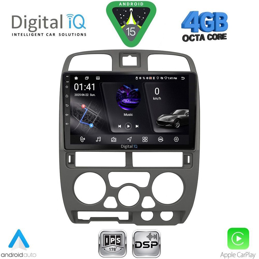 RSG6253GR_15 DIGITAL IQ RSG 6253GR_CPA (9inc) MULTIMEDIA TABLET for ISUZU D-MAX mod. 2002-2008 (GREY) - Image 1