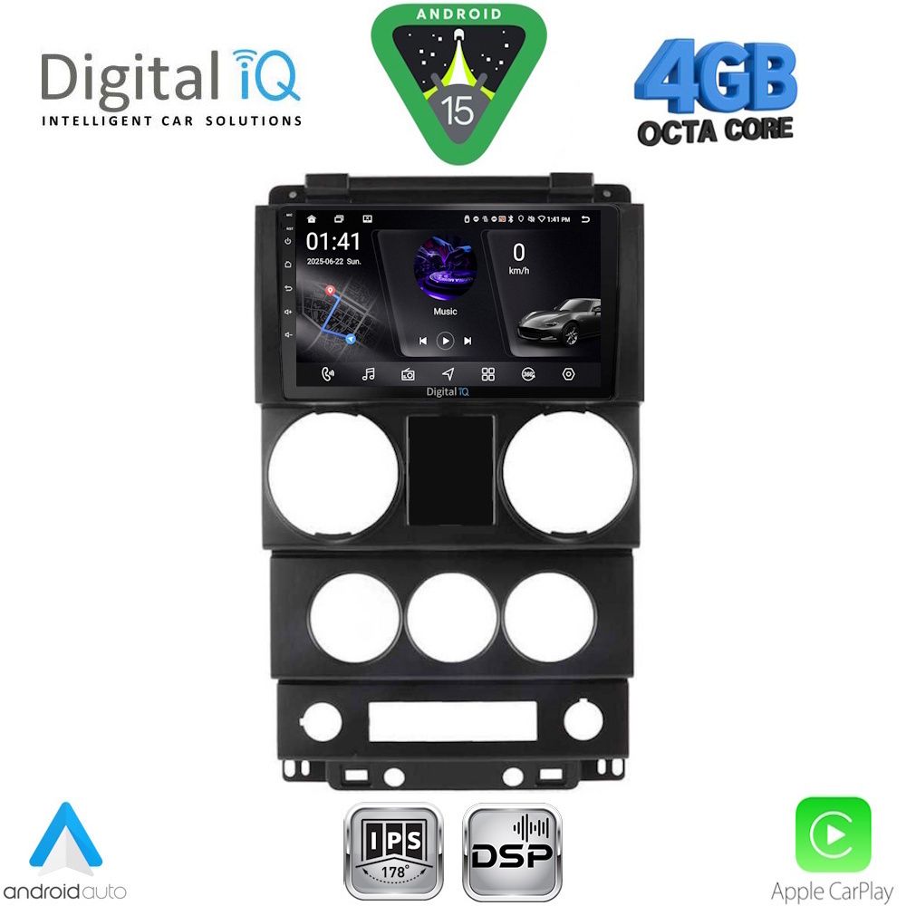 RSG6292_15 DIGITAL IQ RSG 6292_CPA (9inc) MULTIMEDIA TABLET for JEEP WRANGLER mod. 2006-2011 - Image 1