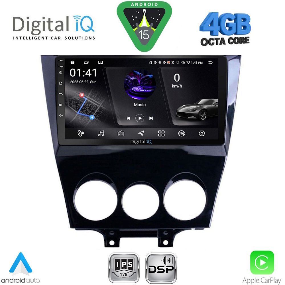 RSG6395_15 DIGITAL IQ RSG 6395_CPA (9inc) MULTIMEDIA TABLET for MAZDA RX8 mod. 2008-2014 - Image 1