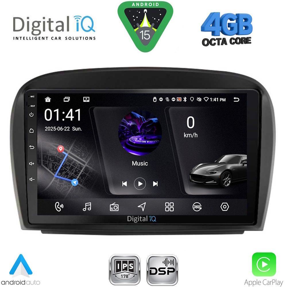 RSG6427_15 DIGITAL IQ RSG 6427_CPA (9inc) MULTIMEDIA TABLET for MERCEDES SL (R230) FACELIFT mod. 2006-2012 - Image 1