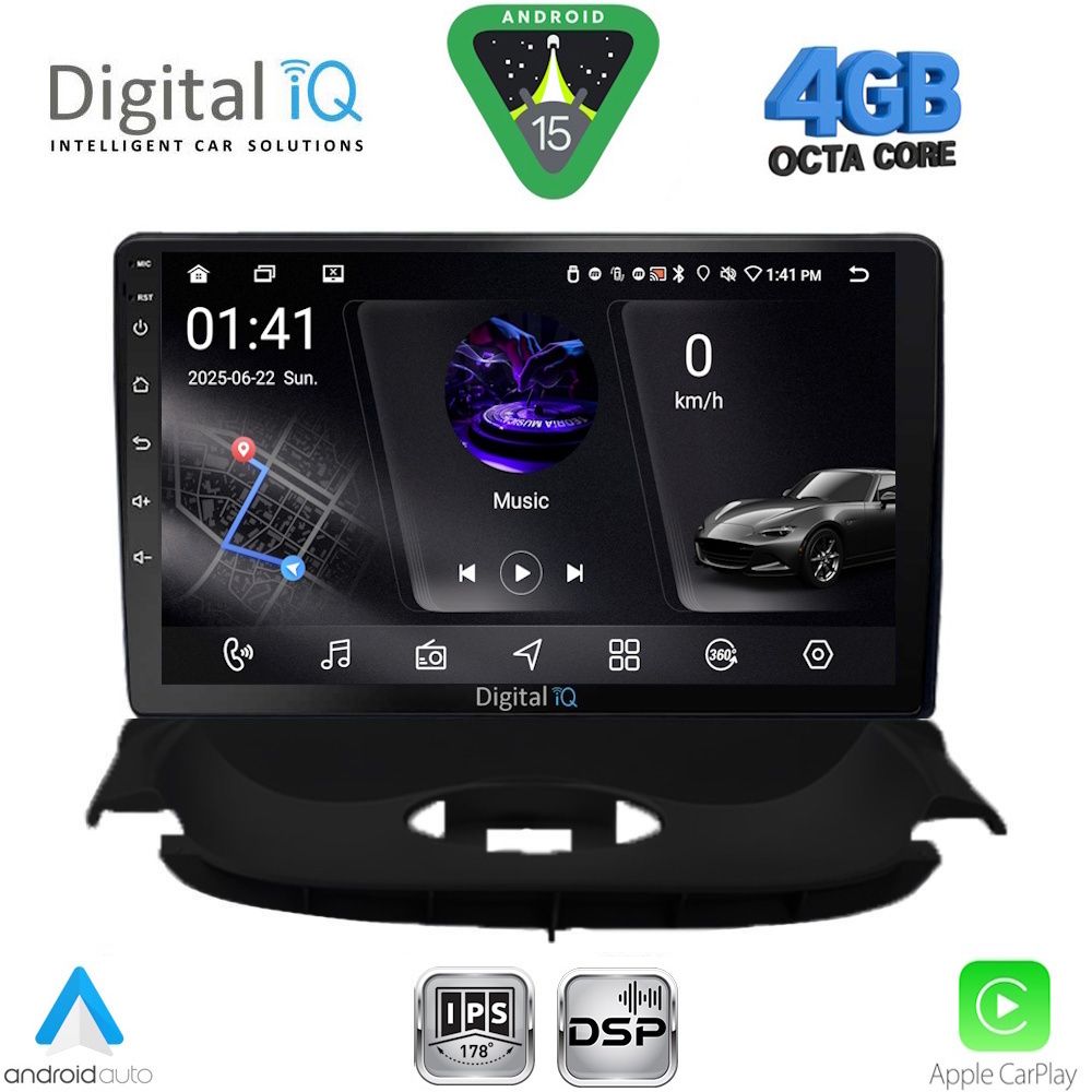 RSG6505_15 DIGITAL IQ RSG 6505_CPA (9inc) MULTIMEDIA TABLET for PEUGEOT 206 mod. 1998-2006 - Image 1