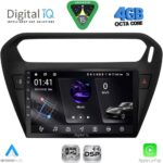 DIGITAL IQ RSG 6511BL_CPA (9inc) MULTIMEDIA TABLET for CITROEN ELYSEE – PEUGEOT 301 mod. 2013-2026 (BLACK)