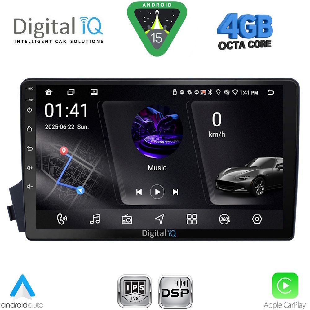 RSG6650_15 DIGITAL IQ RSG 6650_CPA (9inc) MULTIMEDIA TABLET for SSANGYONG ACTYON – KYRON mod. 2006-2015 - Image 1