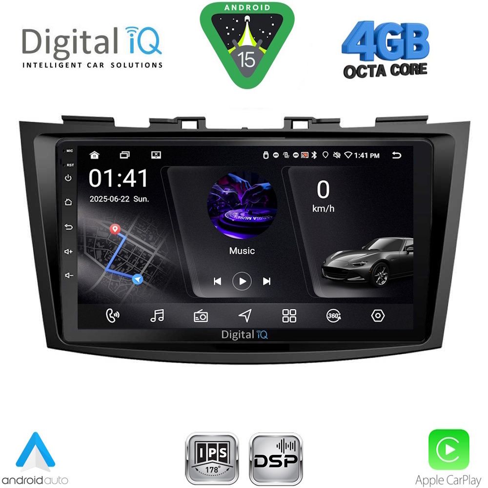 RSG6685_15 DIGITAL IQ RSG 6685_CPA (9inc) MULTIMEDIA TABLET for SUZUKI SWIFT mod. 2011-2016 - Image 1