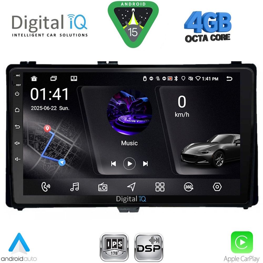 RSG6703_15 DIGITAL IQ RSG 6703_CPA (9inc) MULTIMEDIA TABLET for TOYOTA AURIS mod. 2015-2021 – AYGO X mod. 2022-2026 – COROLLA mod. 2017-2019 - Image 1