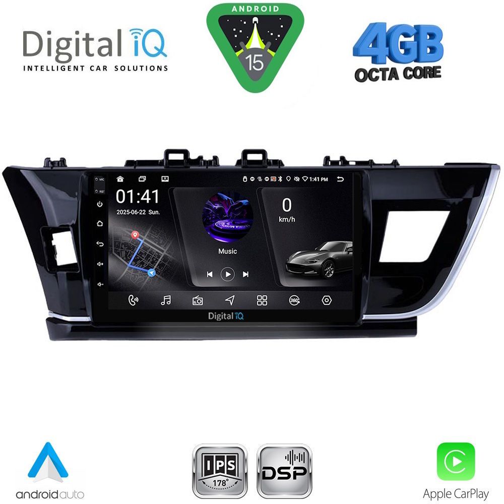 RSG6714BIG_15 DIGITAL IQ RSG 6714BIG_CPA (10inc) MULTIMEDIA TABLET for TOYOTA COROLLA mod. 2013-2016 - Image 1