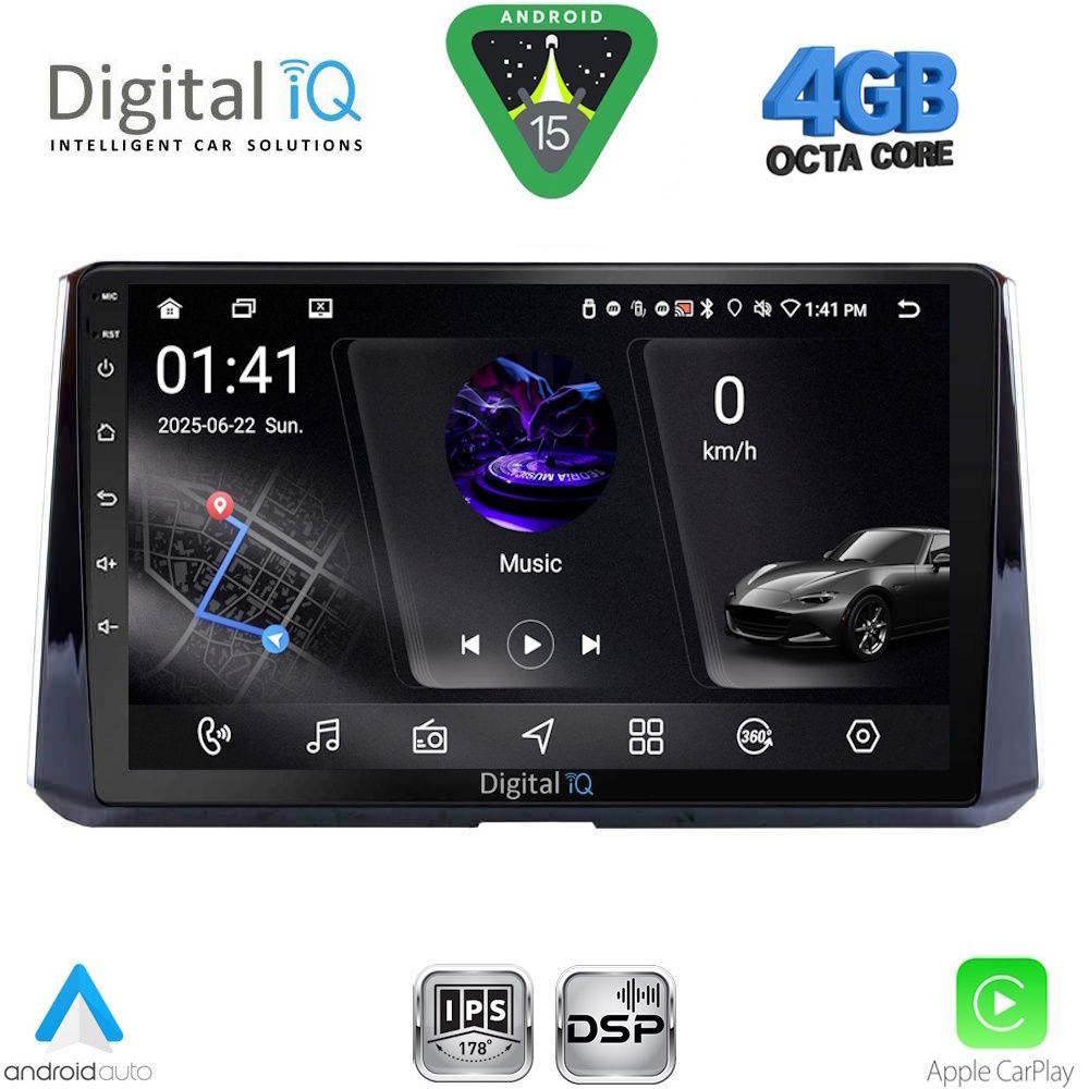 RSG6716_15 DIGITAL IQ RSG 6716_CPA (10inc) MULTIMEDIA TABLET for TOYOTA COROLLA mod. 2019-2026 - Image 1