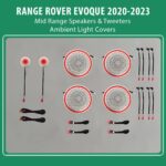 DIQ AMBIENT LR RANGE ROVER EVOQUE (L551) SP mod. 2018-2023 (Digital iQ Ambient Light for LAND ROVER RANGE ROVER EVOQUE L551 mod. 2018-2023 for Mid Range & Tweeters Covers)