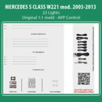 DIQ AMBIENT BENZ BC01 (Digital iQ Ambient Light for Mercedes S (W221) mod. 2005-2013 with 22 Lights)