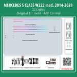 DIQ AMBIENT BENZ BC16 (Digital iQ Ambient Light for Mercedes S (W222) mod. 2014-2020 with 22 Lights)