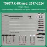 DIQ AMBIENT TOYOTA FT06 (Digital iQ Ambient Light for TOYOTA CHR mod. 2017-2024 with 17 Lights)