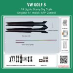 DIQ AMBIENT VW DZ29X (Digital iQ Ambient Light for VW GOLF 8 with 19 Lights, Starry Sky Style)