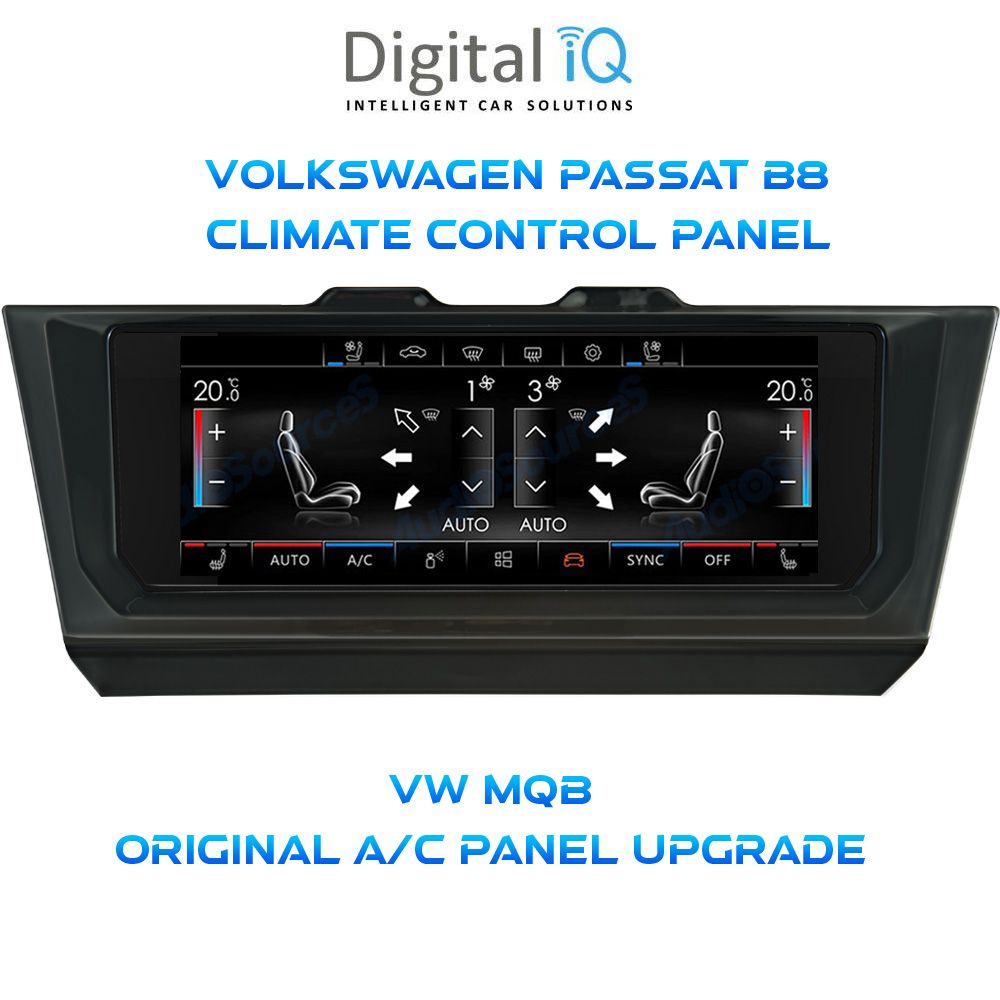 VW_Passat_B8_CL_PANEL_01 DIGITAL IQ CCP 750_CP (6.9") (MQB) CLIMATE CONTROL PANEL for VW PASSAT B8 - ARTEON mod. 2016-2024 - Image 1