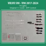 DIQ AMBIENT VOLVO S90 - V90 mod. 2017-2024 (Digital iQ Ambient Light for VOLVO S90 - V90 mod. 2017> with 19 Lights)