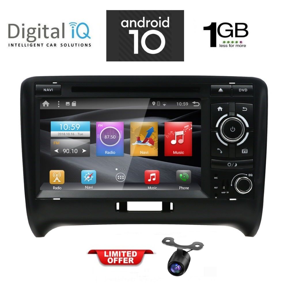 X178-10 DIGITAL IQ X078_GPS (7'' DVD) MULTIMEDIA SYSTEM for AUDI ΤΤ mod. 2007-2015 - Image 1