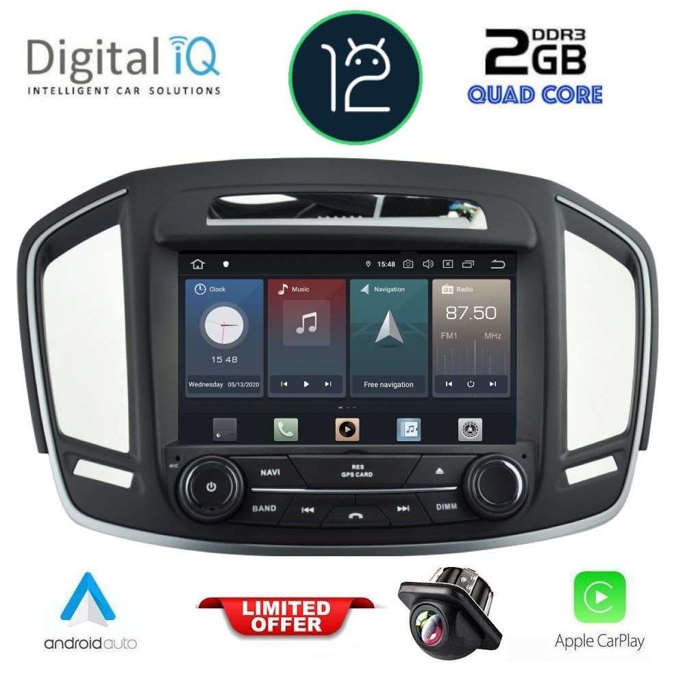 X423C-12 DIGITAL IQ X423_CPA (8'' DVD) MULTIMEDIA SYSTEM for OPEL INSIGNIA mod. 2013-2018 - Image 1